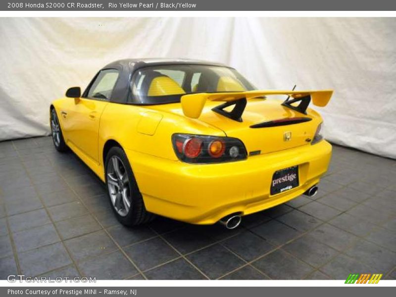 Rio Yellow Pearl / Black/Yellow 2008 Honda S2000 CR Roadster