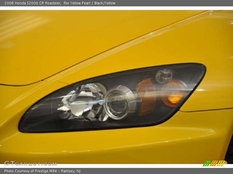Rio Yellow Pearl / Black/Yellow 2008 Honda S2000 CR Roadster