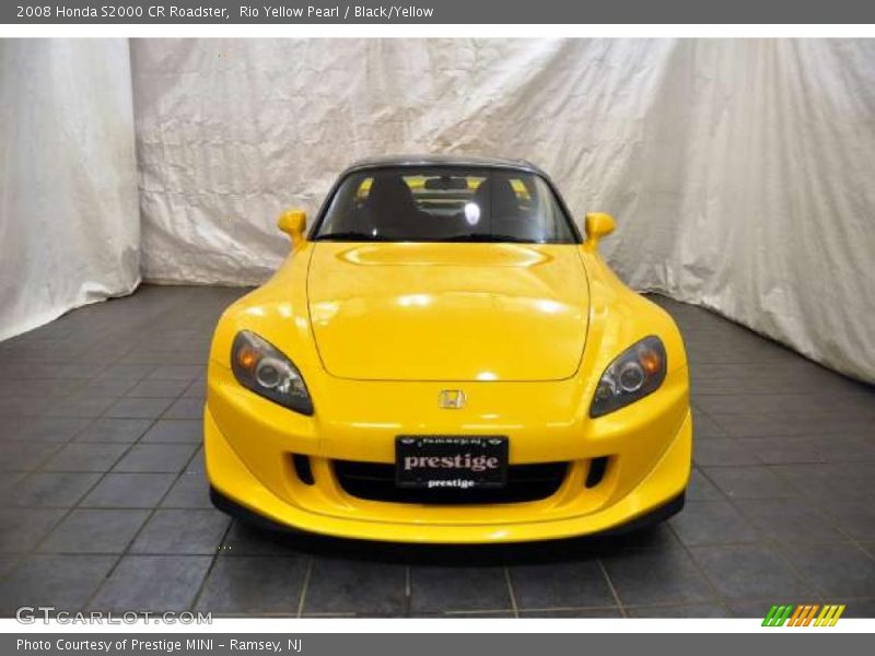 Rio Yellow Pearl / Black/Yellow 2008 Honda S2000 CR Roadster