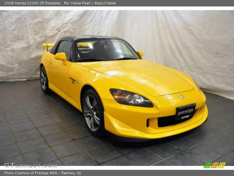 Rio Yellow Pearl / Black/Yellow 2008 Honda S2000 CR Roadster