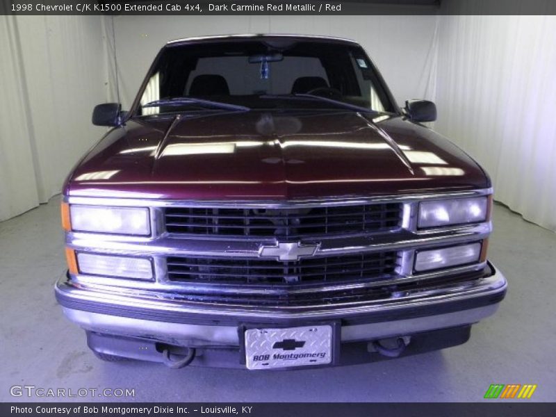 Dark Carmine Red Metallic / Red 1998 Chevrolet C/K K1500 Extended Cab 4x4
