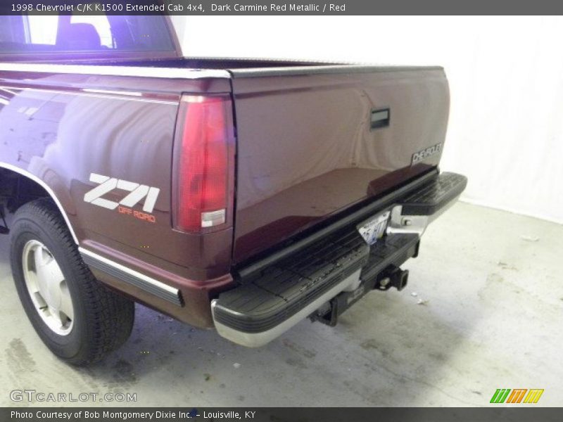 Dark Carmine Red Metallic / Red 1998 Chevrolet C/K K1500 Extended Cab 4x4