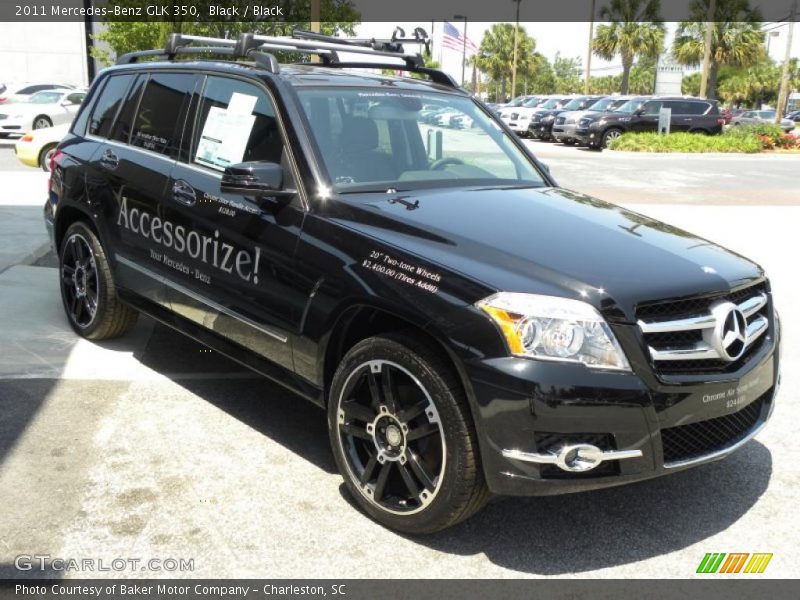 Black / Black 2011 Mercedes-Benz GLK 350