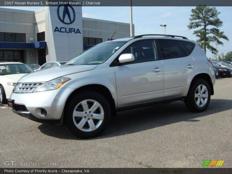 Brilliant Silver Metallic / Charcoal 2007 Nissan Murano S