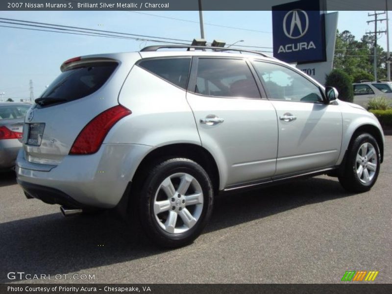 Brilliant Silver Metallic / Charcoal 2007 Nissan Murano S