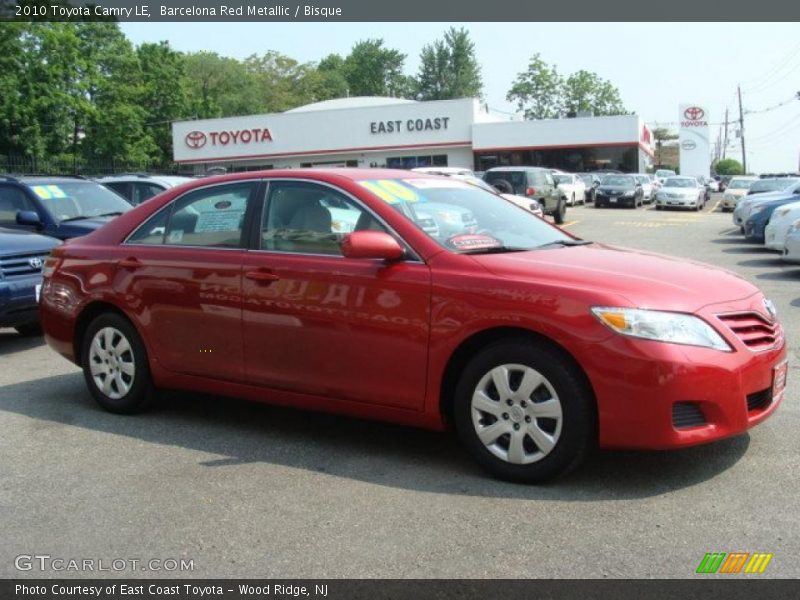 Barcelona Red Metallic / Bisque 2010 Toyota Camry LE
