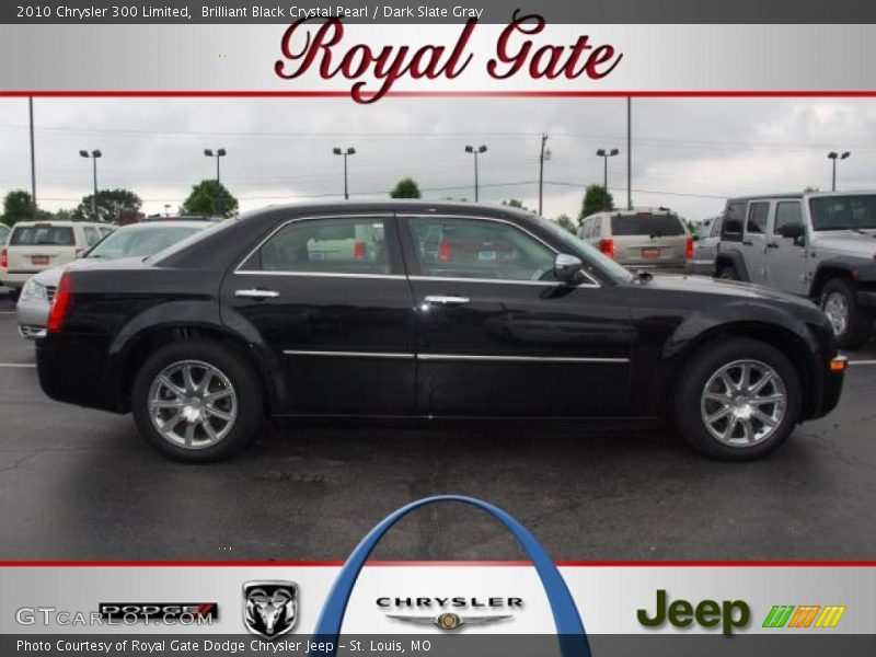 Brilliant Black Crystal Pearl / Dark Slate Gray 2010 Chrysler 300 Limited