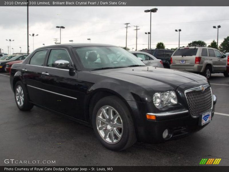 Brilliant Black Crystal Pearl / Dark Slate Gray 2010 Chrysler 300 Limited