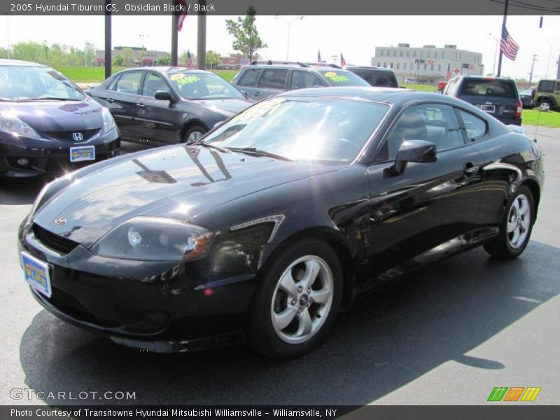 Obsidian Black / Black 2005 Hyundai Tiburon GS