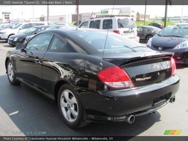 Obsidian Black / Black 2005 Hyundai Tiburon GS