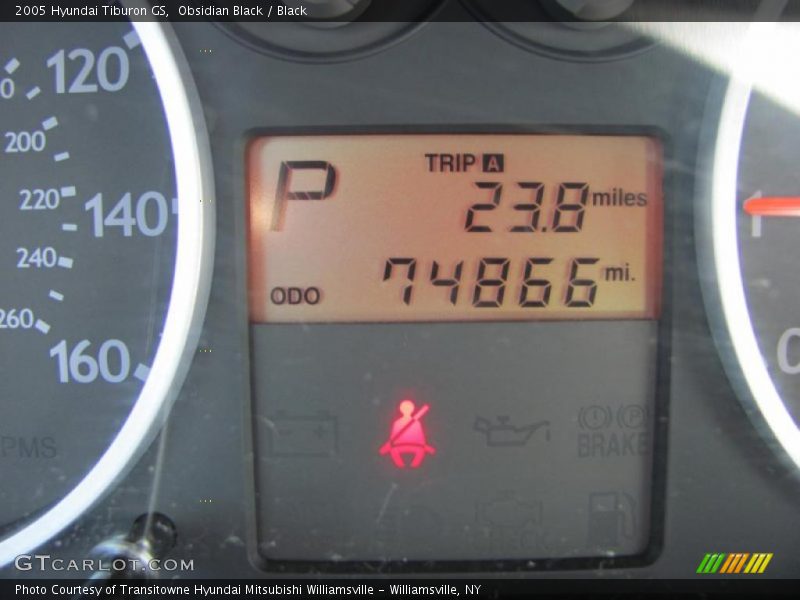 Obsidian Black / Black 2005 Hyundai Tiburon GS