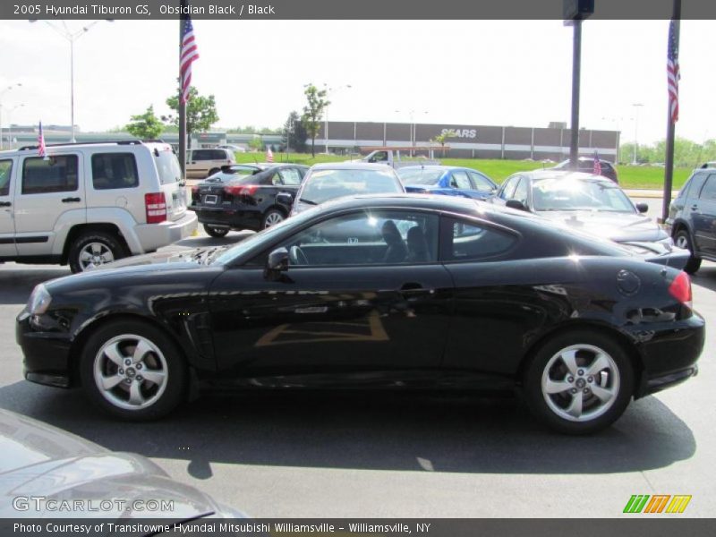 Obsidian Black / Black 2005 Hyundai Tiburon GS