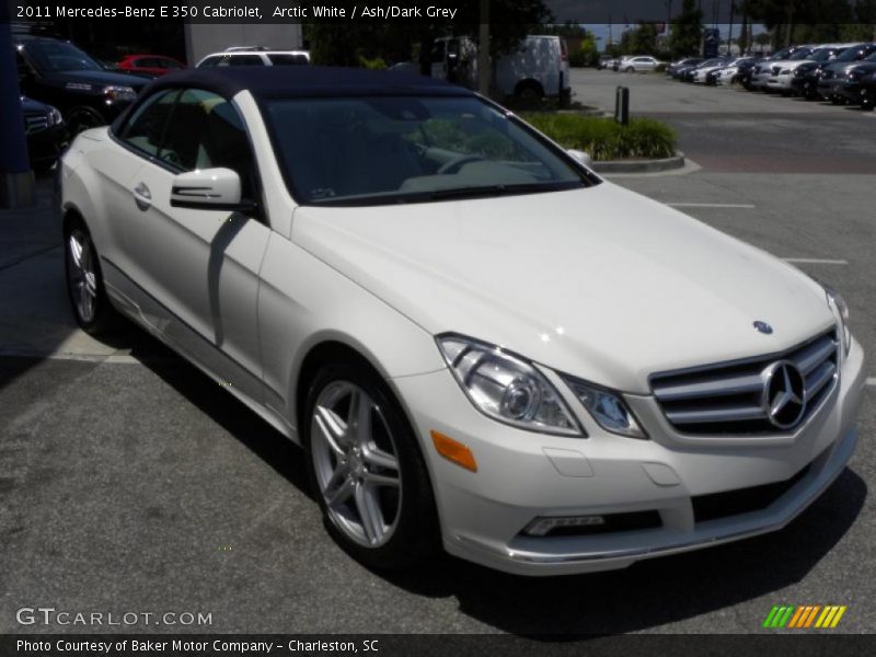 Arctic White / Ash/Dark Grey 2011 Mercedes-Benz E 350 Cabriolet