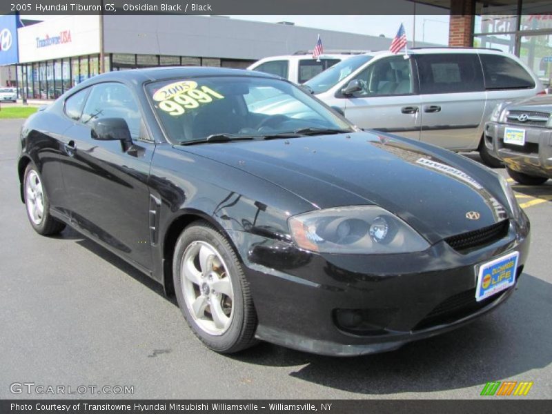 Obsidian Black / Black 2005 Hyundai Tiburon GS