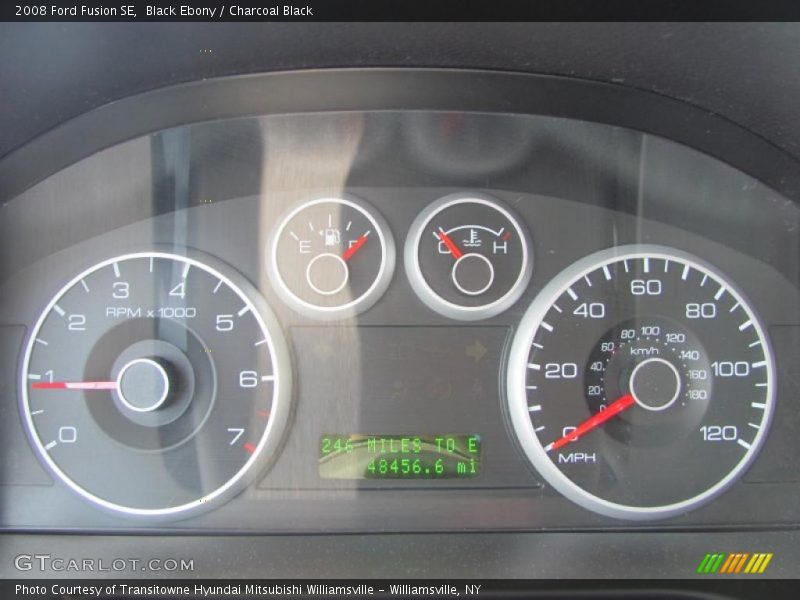 Black Ebony / Charcoal Black 2008 Ford Fusion SE