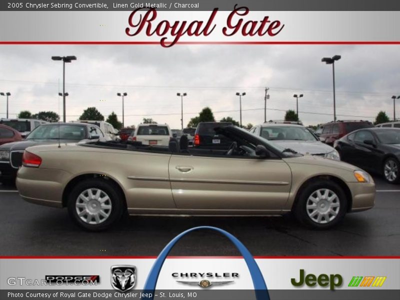 Linen Gold Metallic / Charcoal 2005 Chrysler Sebring Convertible