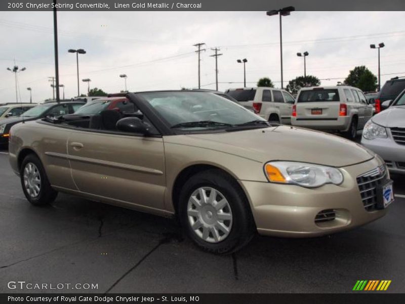 Linen Gold Metallic / Charcoal 2005 Chrysler Sebring Convertible