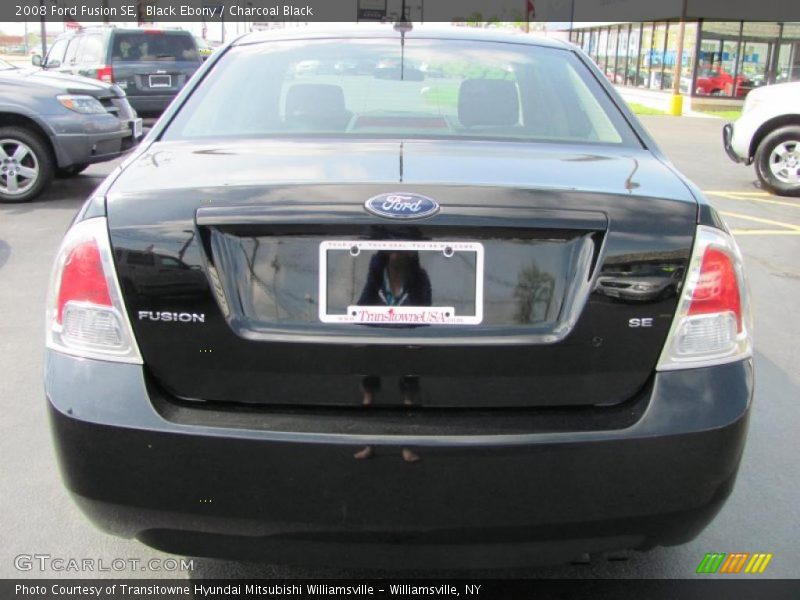 Black Ebony / Charcoal Black 2008 Ford Fusion SE