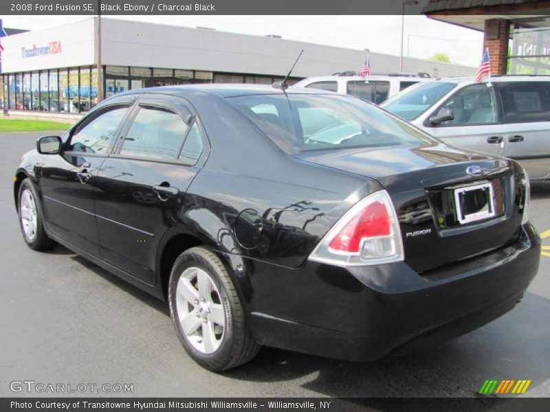 Black Ebony / Charcoal Black 2008 Ford Fusion SE