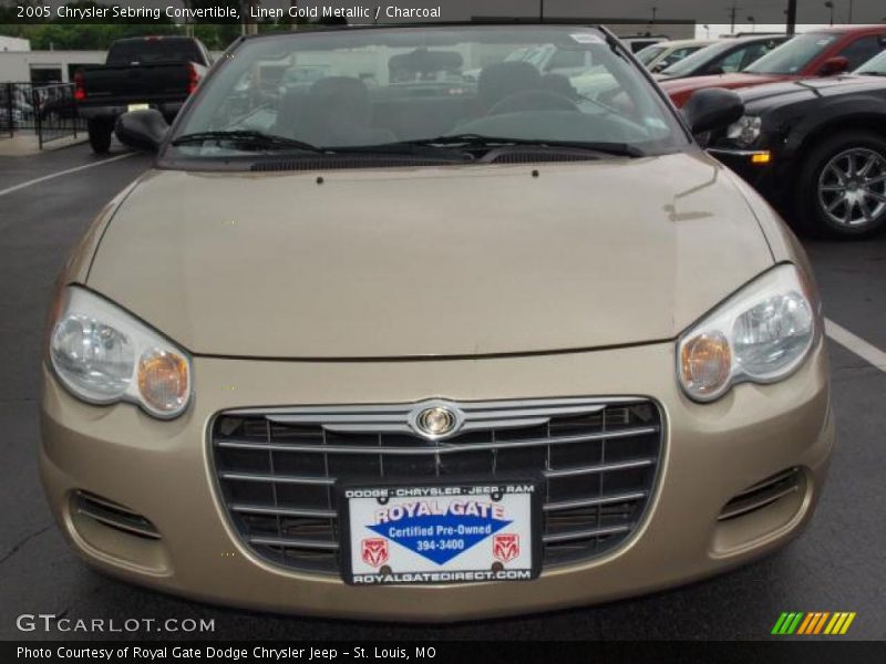 Linen Gold Metallic / Charcoal 2005 Chrysler Sebring Convertible