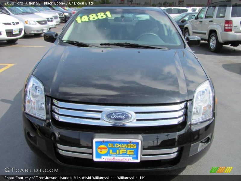 Black Ebony / Charcoal Black 2008 Ford Fusion SE