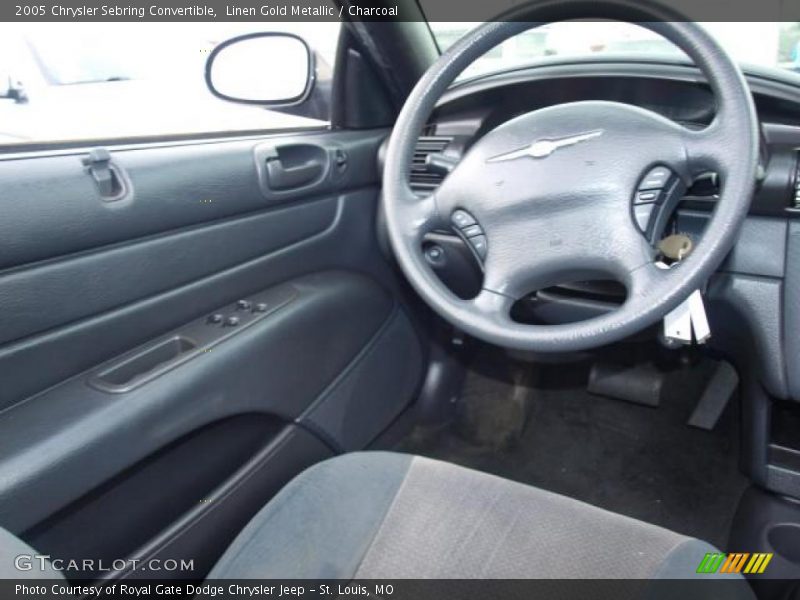 Linen Gold Metallic / Charcoal 2005 Chrysler Sebring Convertible