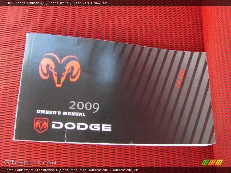 Stone White / Dark Slate Gray/Red 2009 Dodge Caliber R/T