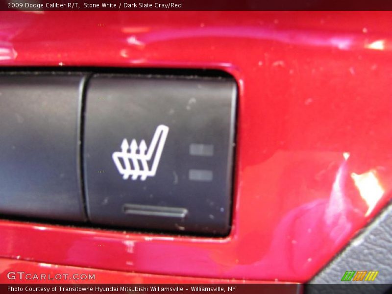 Stone White / Dark Slate Gray/Red 2009 Dodge Caliber R/T
