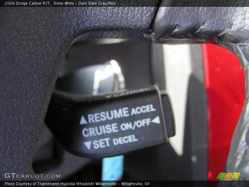 Stone White / Dark Slate Gray/Red 2009 Dodge Caliber R/T