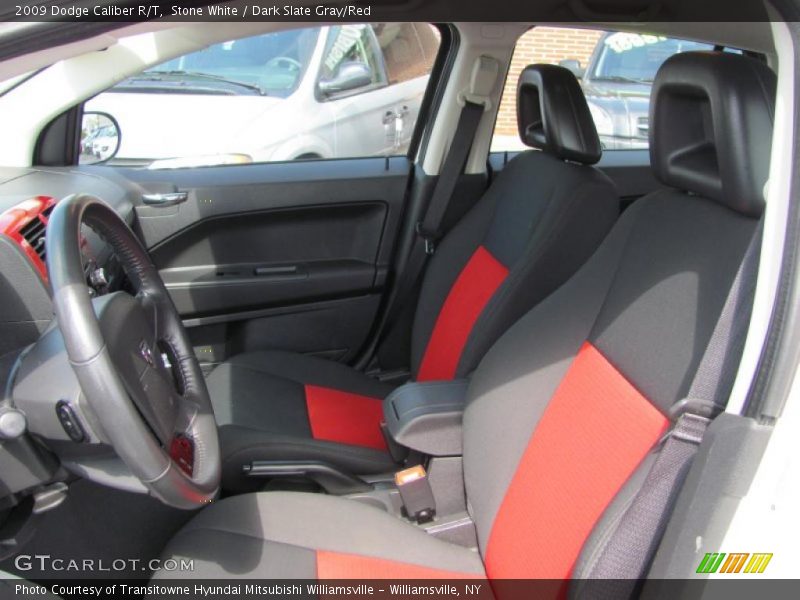 Stone White / Dark Slate Gray/Red 2009 Dodge Caliber R/T