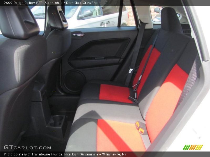 Stone White / Dark Slate Gray/Red 2009 Dodge Caliber R/T