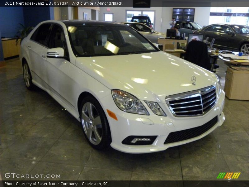Arctic White / Almond/Black 2011 Mercedes-Benz E 350 Sedan