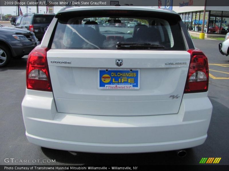 Stone White / Dark Slate Gray/Red 2009 Dodge Caliber R/T