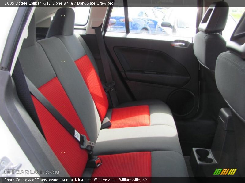 Stone White / Dark Slate Gray/Red 2009 Dodge Caliber R/T