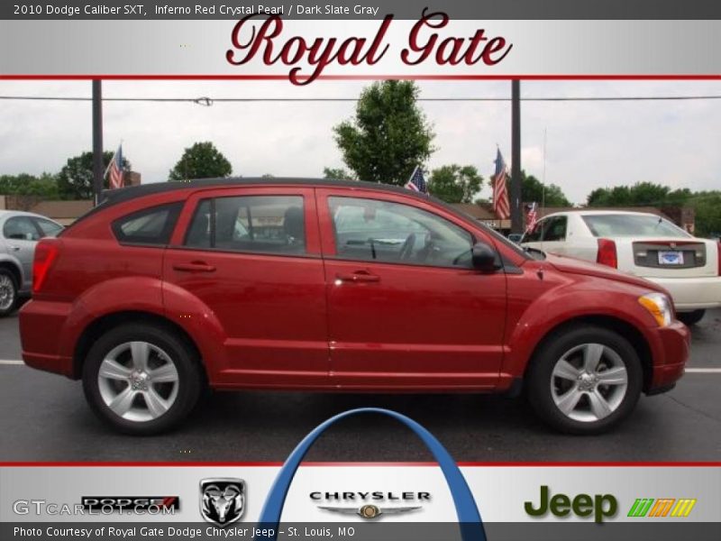Inferno Red Crystal Pearl / Dark Slate Gray 2010 Dodge Caliber SXT