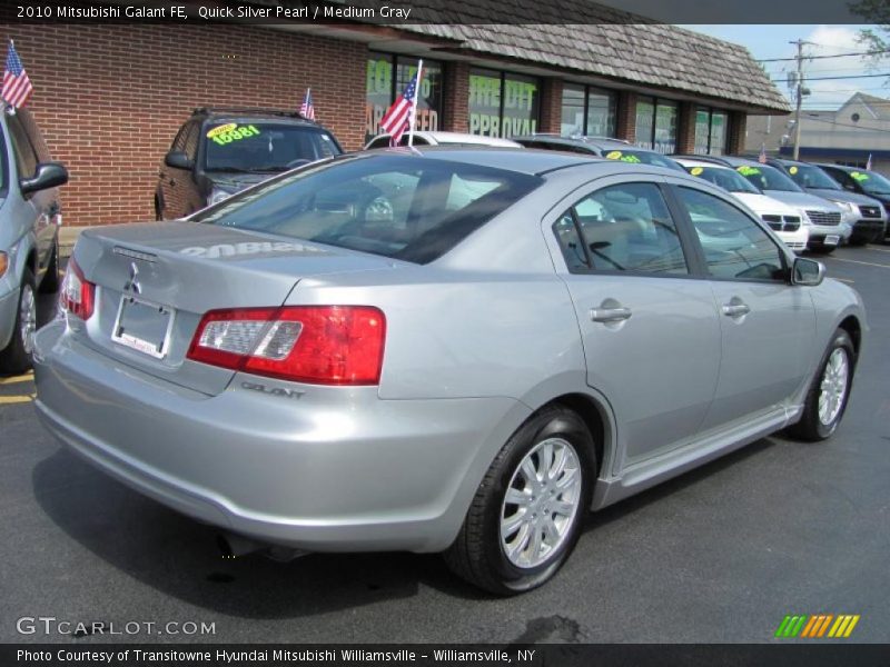 Quick Silver Pearl / Medium Gray 2010 Mitsubishi Galant FE