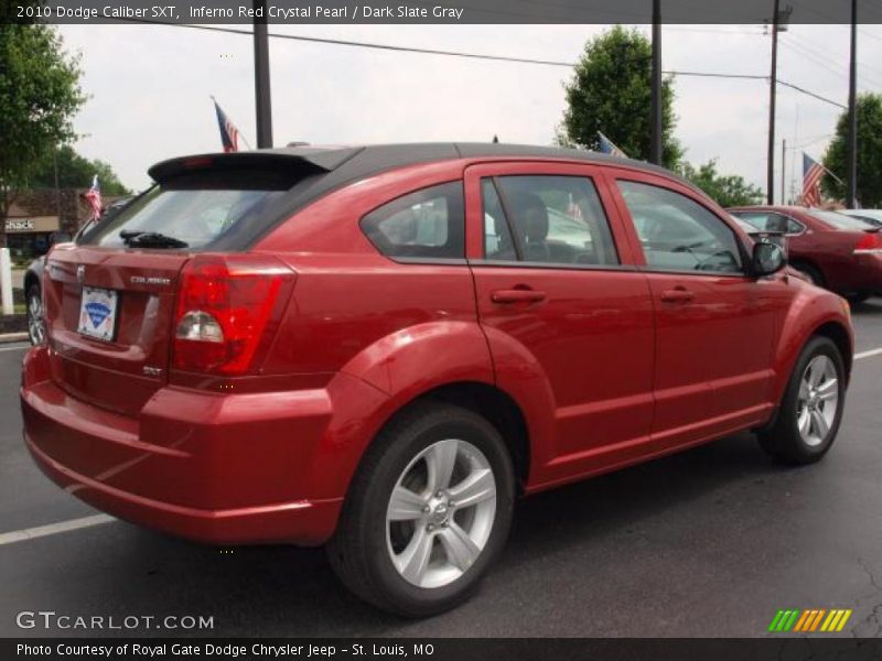 Inferno Red Crystal Pearl / Dark Slate Gray 2010 Dodge Caliber SXT
