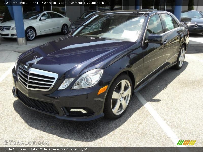Capri Blue Metallic / Almond/Black 2011 Mercedes-Benz E 350 Sedan