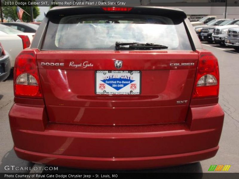 Inferno Red Crystal Pearl / Dark Slate Gray 2010 Dodge Caliber SXT