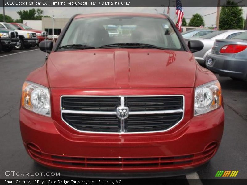 Inferno Red Crystal Pearl / Dark Slate Gray 2010 Dodge Caliber SXT