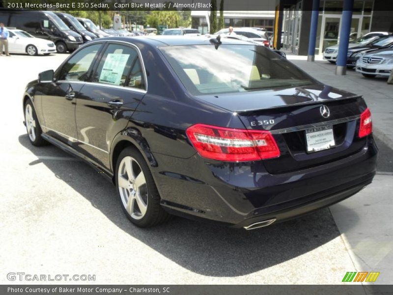 Capri Blue Metallic / Almond/Black 2011 Mercedes-Benz E 350 Sedan