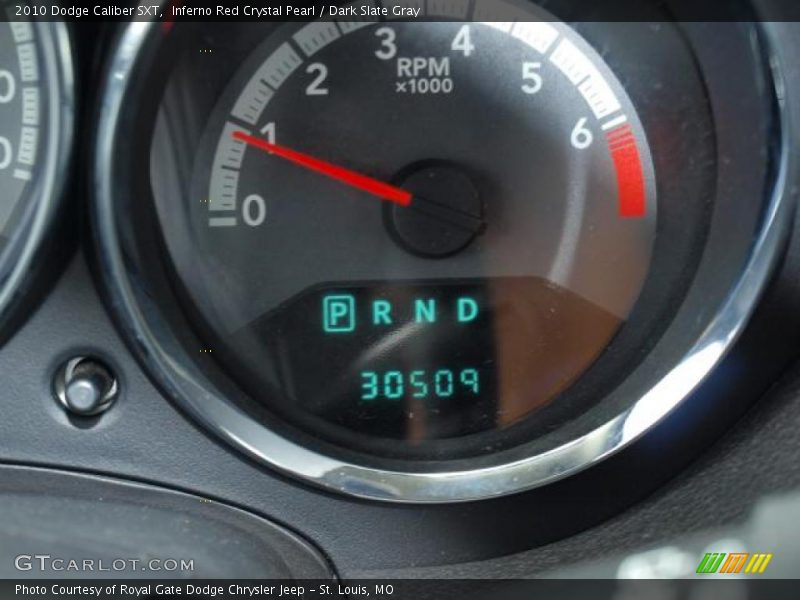 Inferno Red Crystal Pearl / Dark Slate Gray 2010 Dodge Caliber SXT