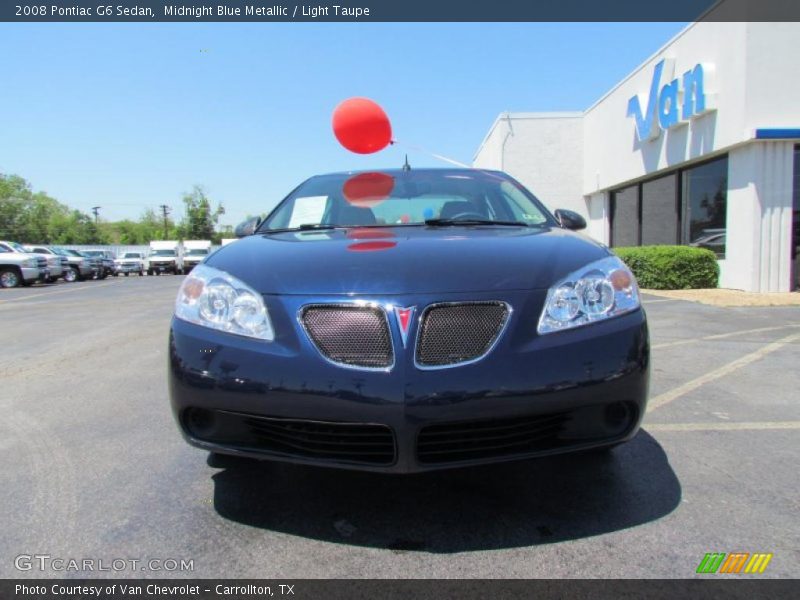 Midnight Blue Metallic / Light Taupe 2008 Pontiac G6 Sedan