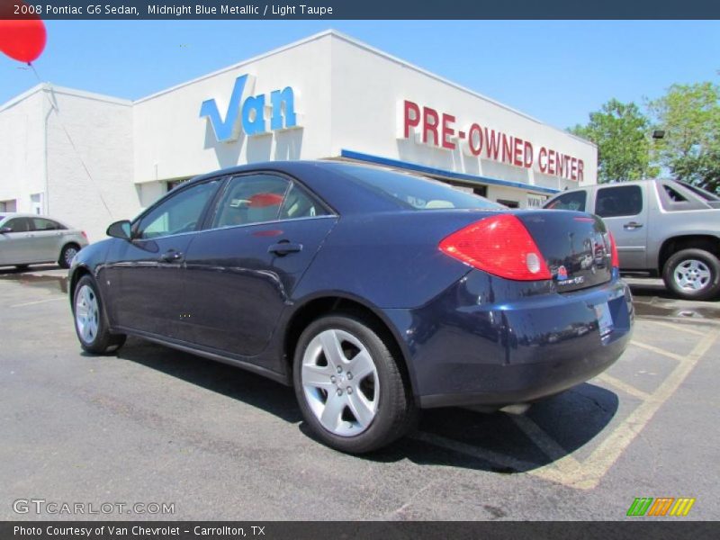 Midnight Blue Metallic / Light Taupe 2008 Pontiac G6 Sedan
