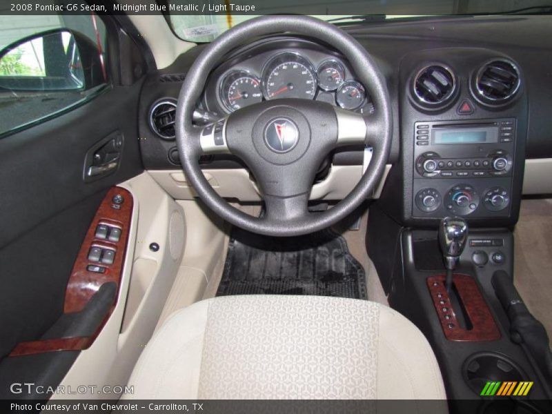 Midnight Blue Metallic / Light Taupe 2008 Pontiac G6 Sedan