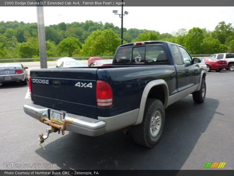 Patriot Blue Pearl / Agate 2000 Dodge Dakota SLT Extended Cab 4x4