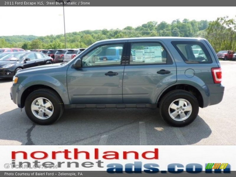 Steel Blue Metallic / Stone 2011 Ford Escape XLS