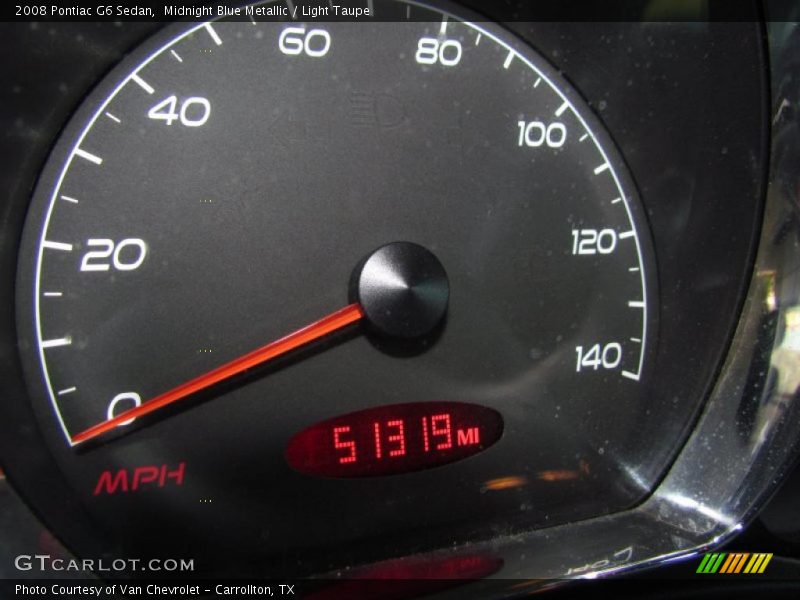 Midnight Blue Metallic / Light Taupe 2008 Pontiac G6 Sedan