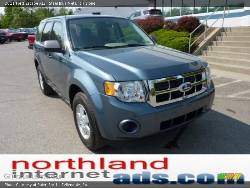 Steel Blue Metallic / Stone 2011 Ford Escape XLS