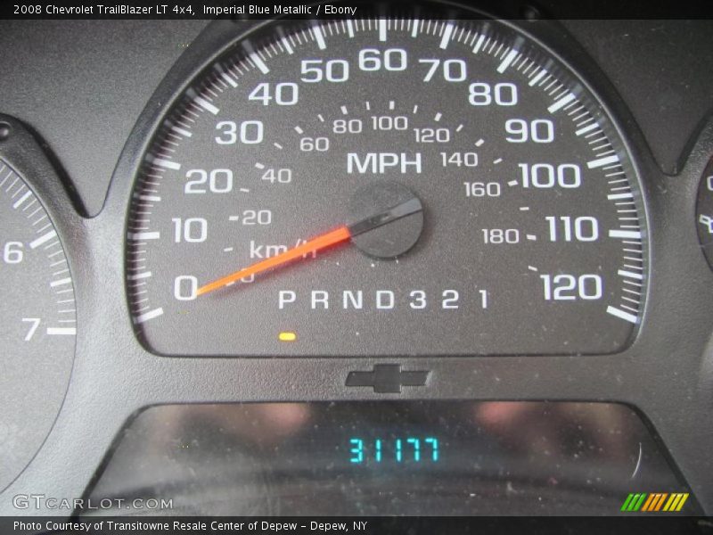 Imperial Blue Metallic / Ebony 2008 Chevrolet TrailBlazer LT 4x4